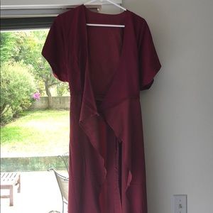 Isabella wrap dress in burgundy! (Never worn!